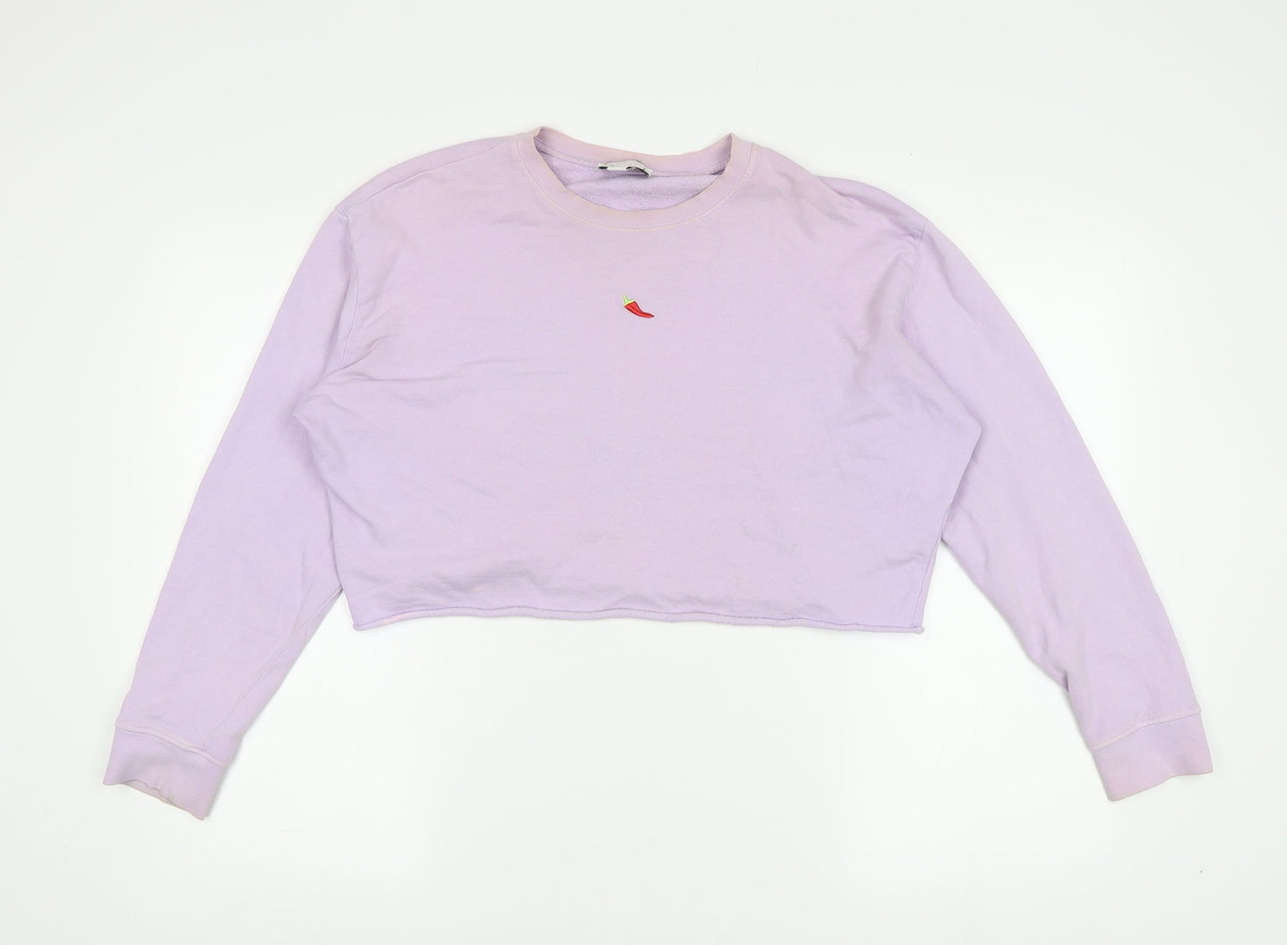 Topshop Women's Purple Petite Size 10 Sweatshirt