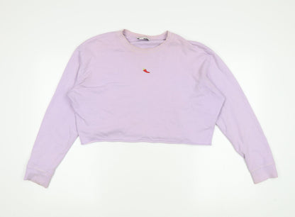 Topshop Women's Purple Petite Size 10 Sweatshirt
