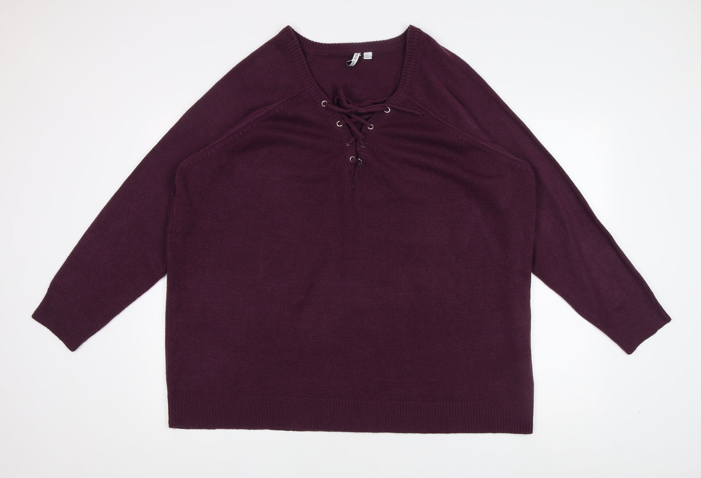 Womens UK Size L CAPSULE Purple Pullover Jumper