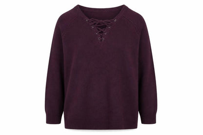 Womens UK Size L CAPSULE Purple Pullover Jumper