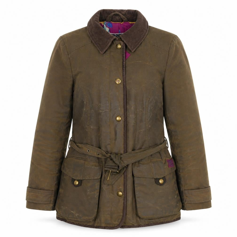Womens UK Size 10 Joules Brown Overcoat