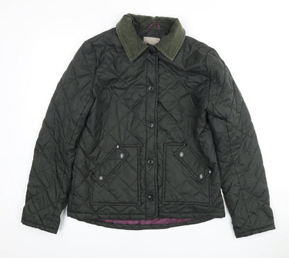2bya Island Women's Green Quilted Jacket Size 10