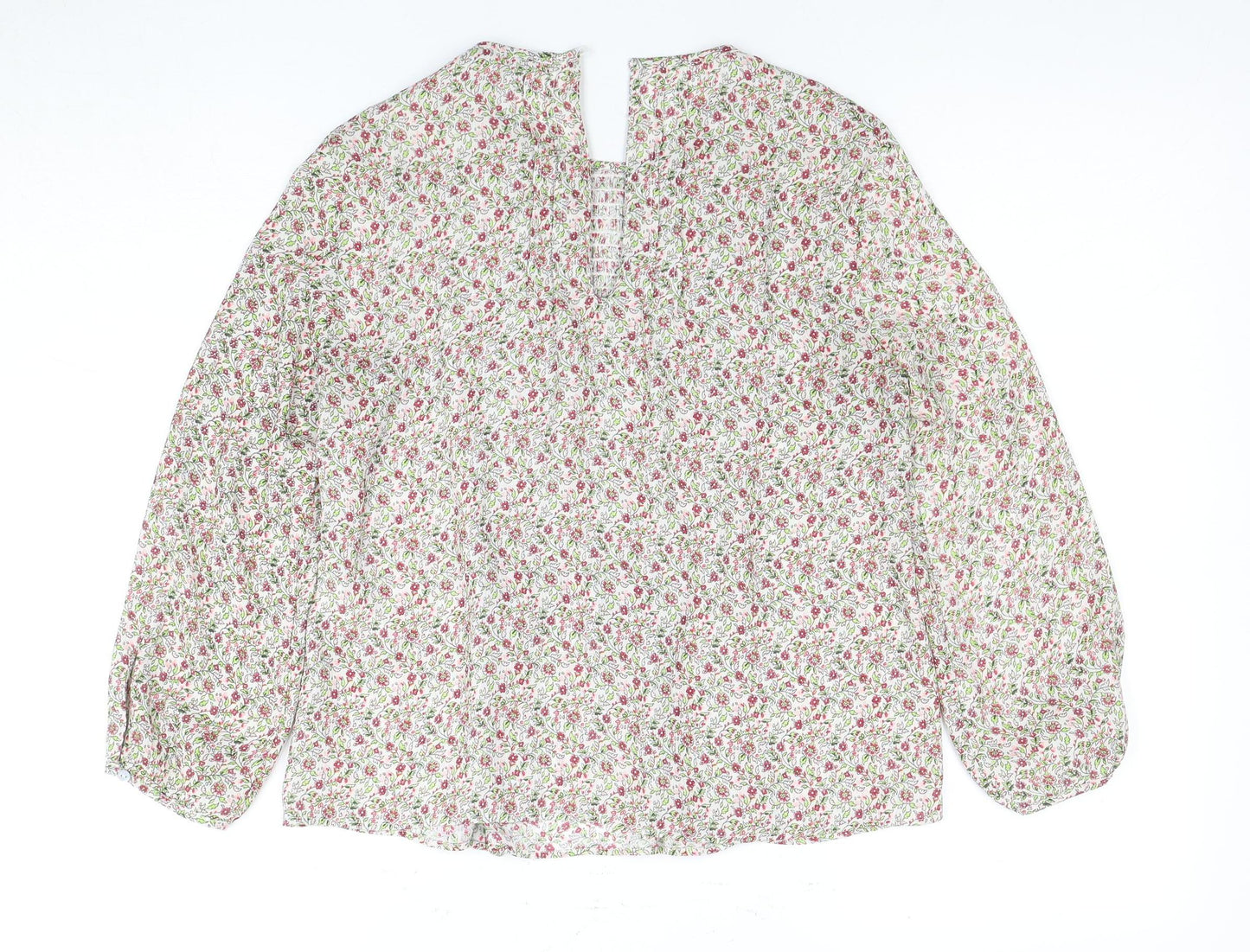 Womens UK Size XS Zara Multicoloured Basic Blouse