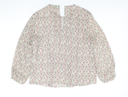 Womens UK Size XS Zara Multicoloured Basic Blouse