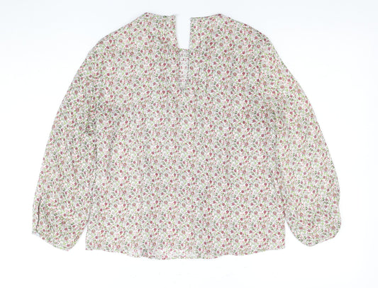 Womens UK Size XS Zara Multicoloured Basic Blouse