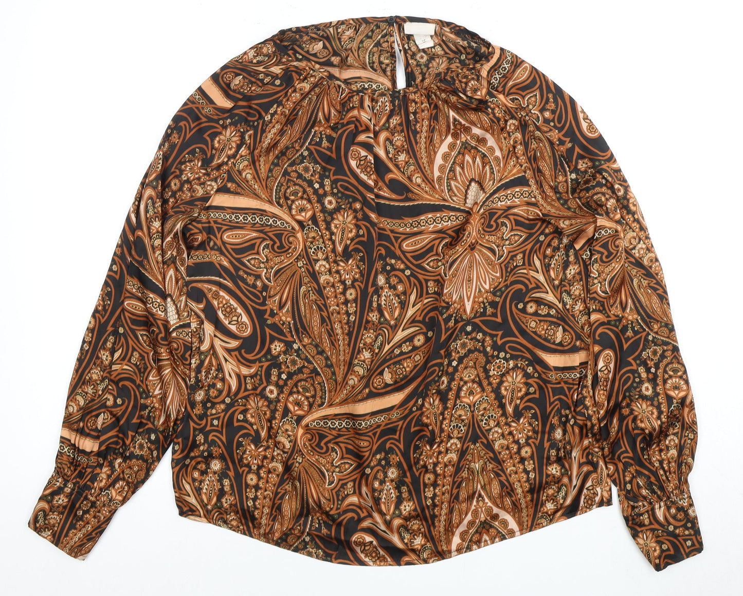 Womens UK Size 10 H&M Multicoloured Tunic Blouse