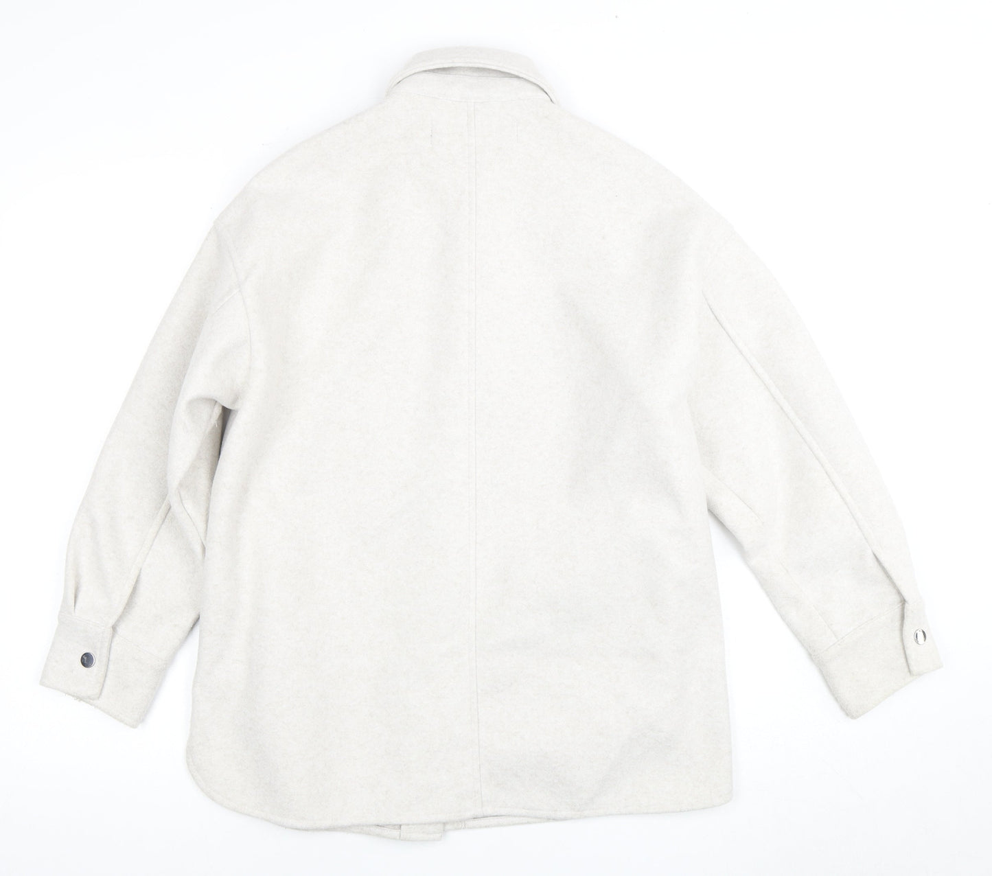 Womens UK Size XS Zara Ivory Basic Jacket