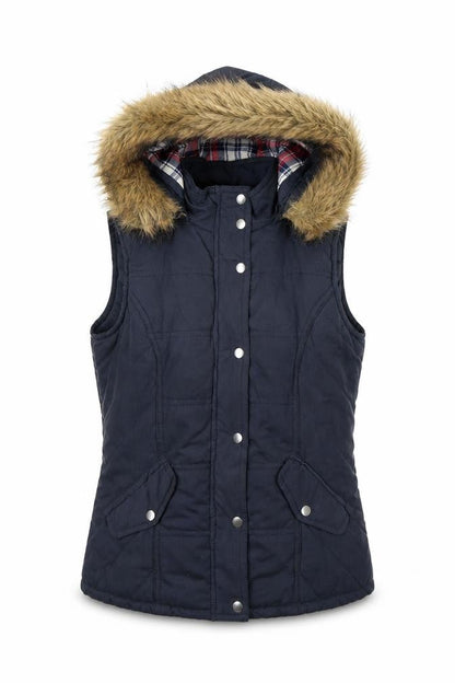 Dorothy Perkins Women's Blue Puffer Waistcoat Size 6
