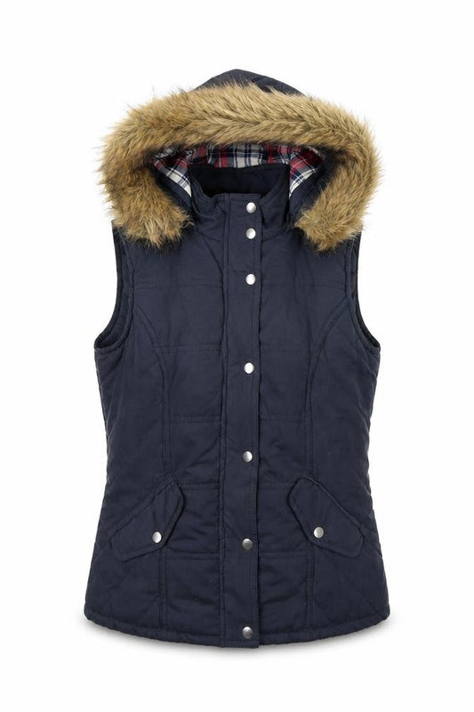 Dorothy Perkins Women's Blue Puffer Waistcoat Size 6