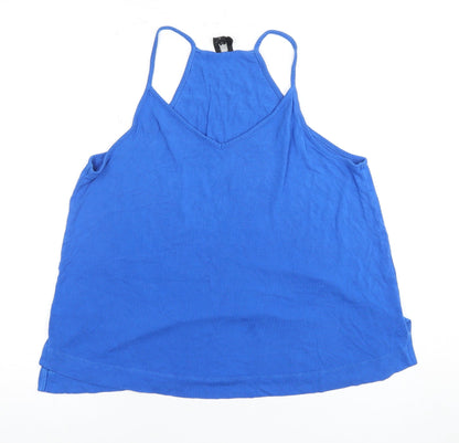 River Island Women's Blue V-Neck Camisole Tank 14