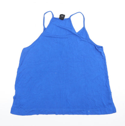 River Island Women's Blue V-Neck Camisole Tank 14