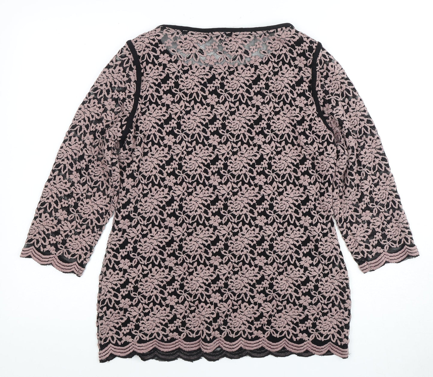 Womens UK Size 14 Per Una Pink Basic Blouse