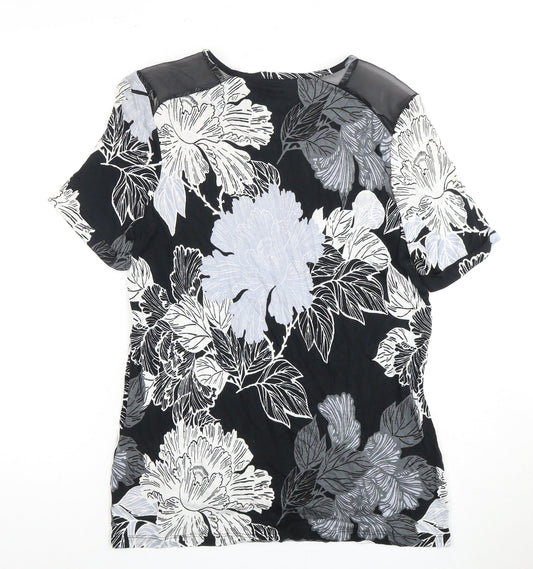 Womens UK Size 12 NEXT Black Basic Blouse