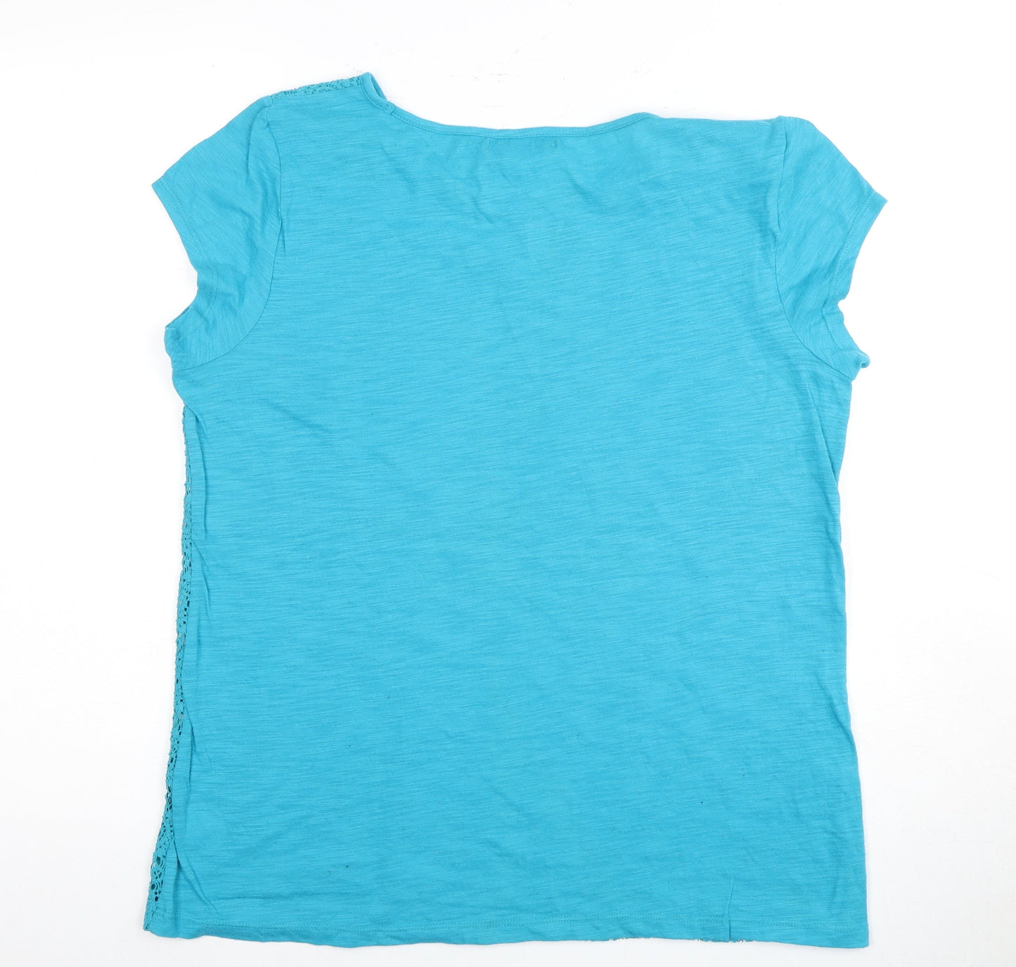 Liz Claiborne Women's Blue Lace T-Shirt, Size L