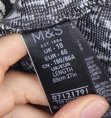 Marks and Spencer Women's Black Pencil Skirt Size 18