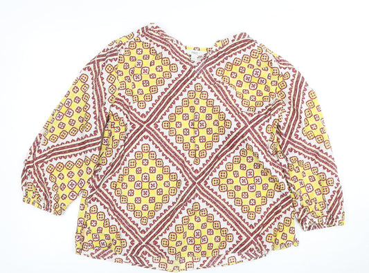 Womens UK Size 14 Marks and Spencer Multicoloured Basic Blouse