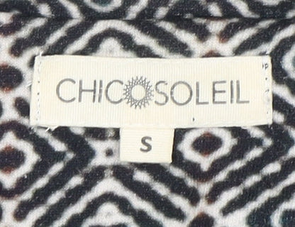 Chicosoleil Women’s S Geometric Double-Breasted Blazer