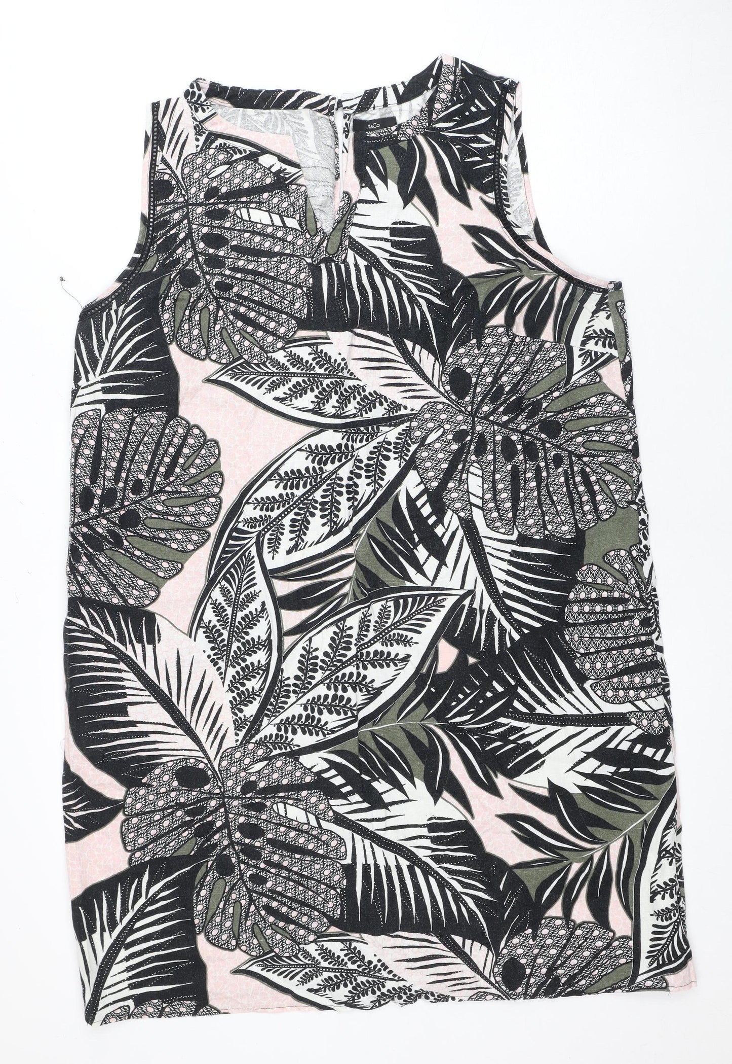 M&Co Women's Multicoloured Sleeveless Dress Size 18