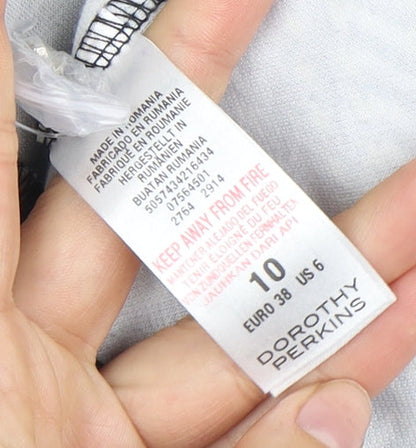 Dorothy Perkins Women's Multicoloured Size 10 Shift Dress