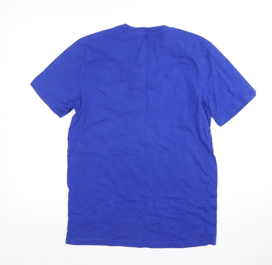 Next Men's Blue S Crew Neck T-Shirt, Regular Fit, Classic Style