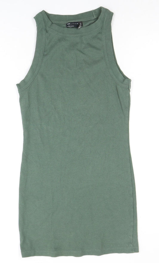 ASOS Women Green Tank Dress Size 10 Casual Sleeveless