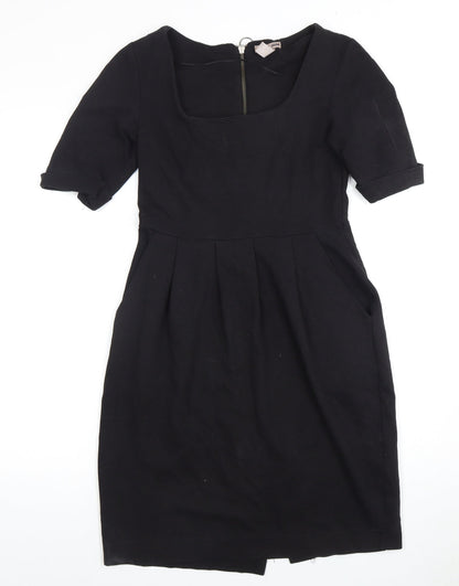 H&M Women's Black Knee Length Sheath Dress 6