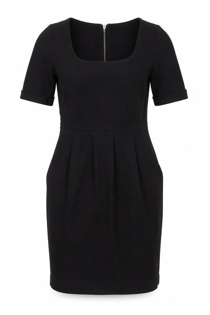 H&M Women's Black Knee Length Sheath Dress 6