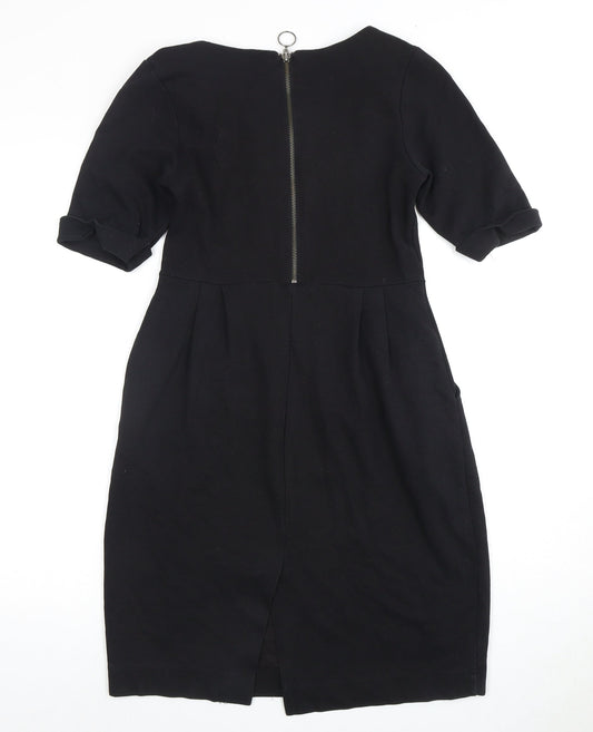 H&M Women's Black Knee Length Sheath Dress 6