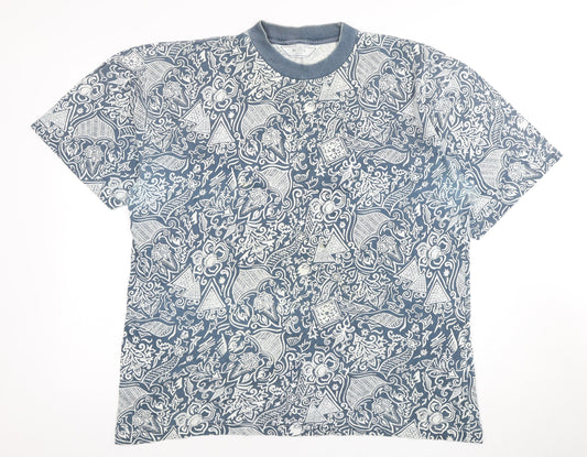 Mens UK Size L Burton Blue  T-Shirt