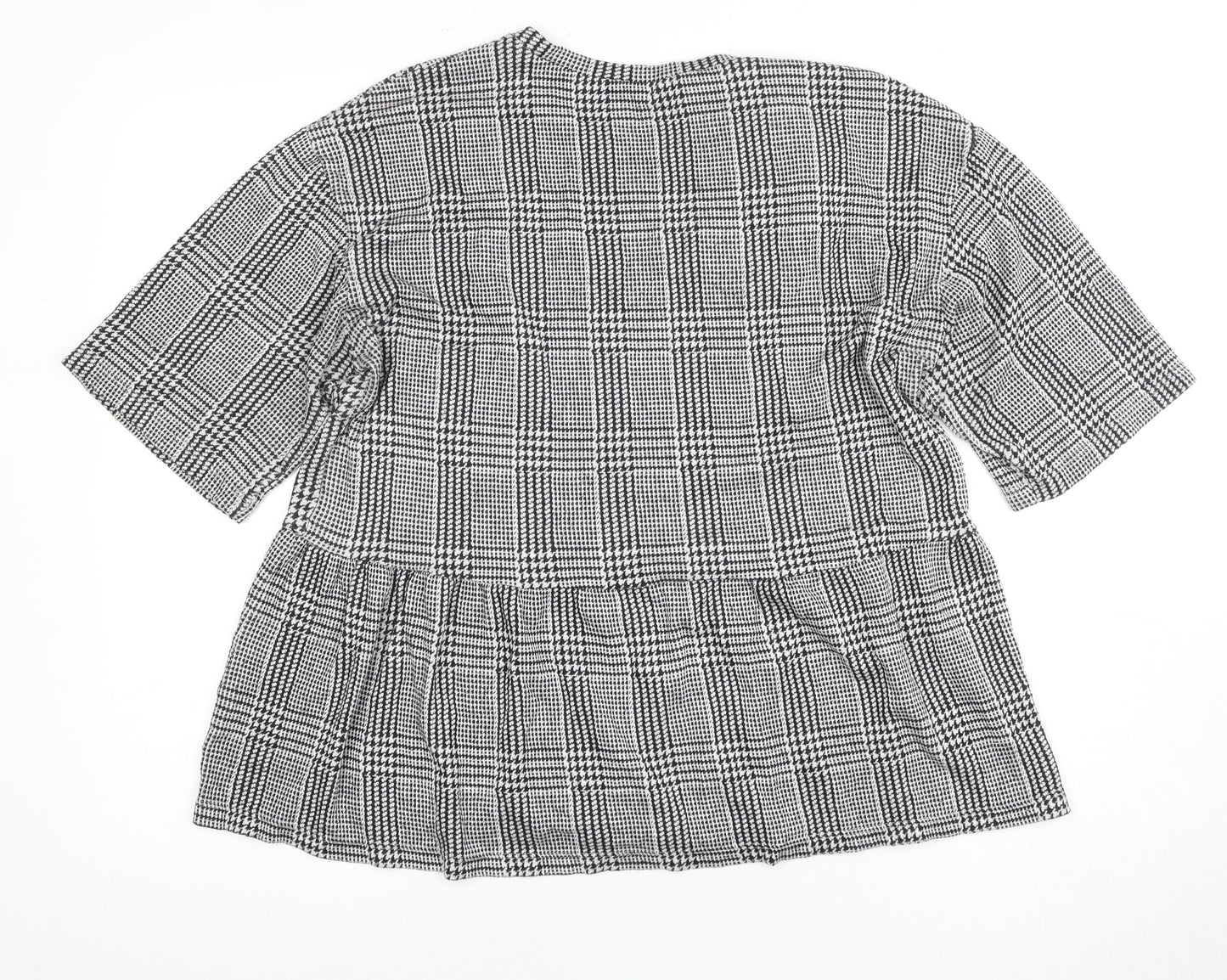 Womens UK Size 12 Zara Multicoloured Basic Blouse