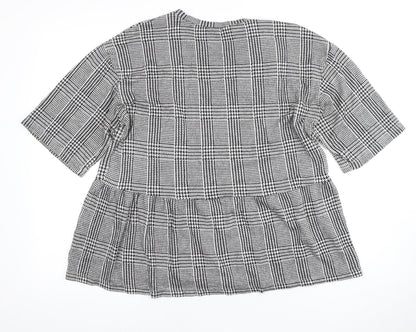 Womens UK Size 12 Zara Multicoloured Basic Blouse