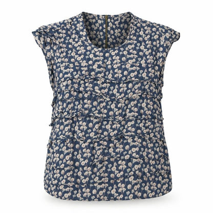 Womens UK Size 12 Topshop Blue Basic Blouse