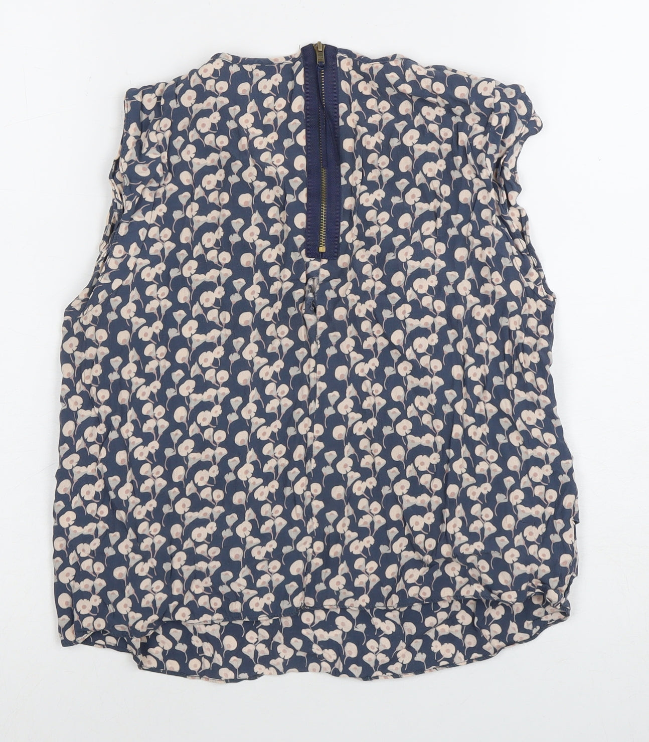 Womens UK Size 12 Topshop Blue Basic Blouse