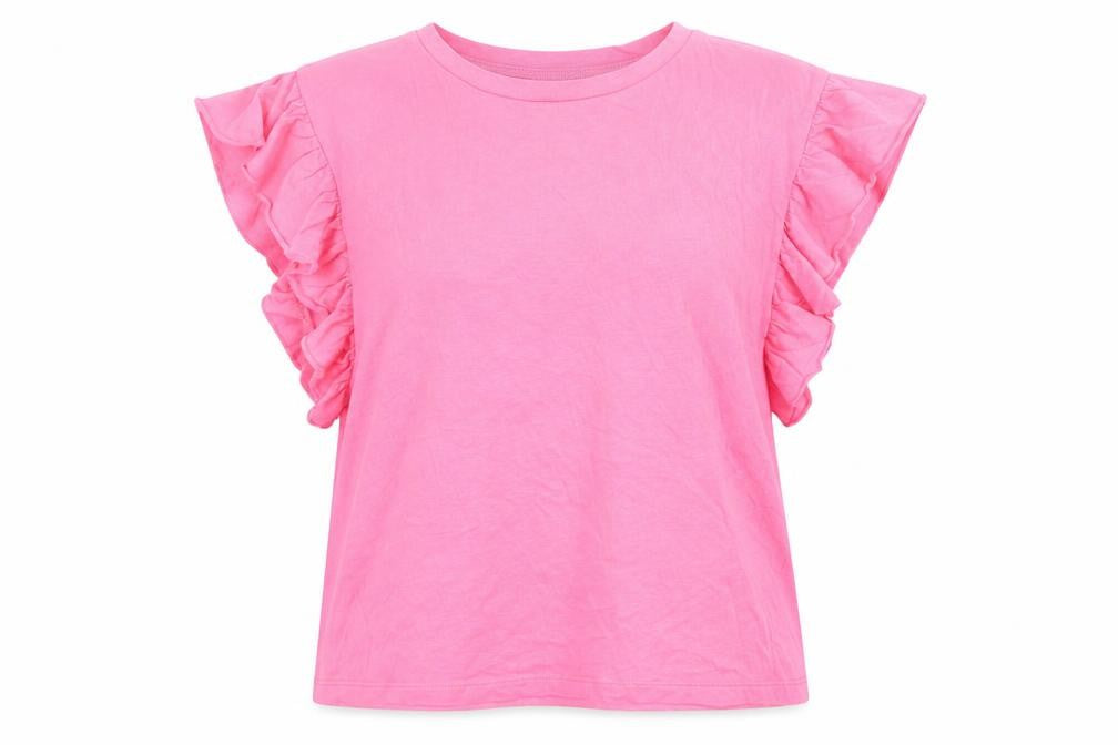 Womens UK Size M Zara Pink Basic T-Shirt