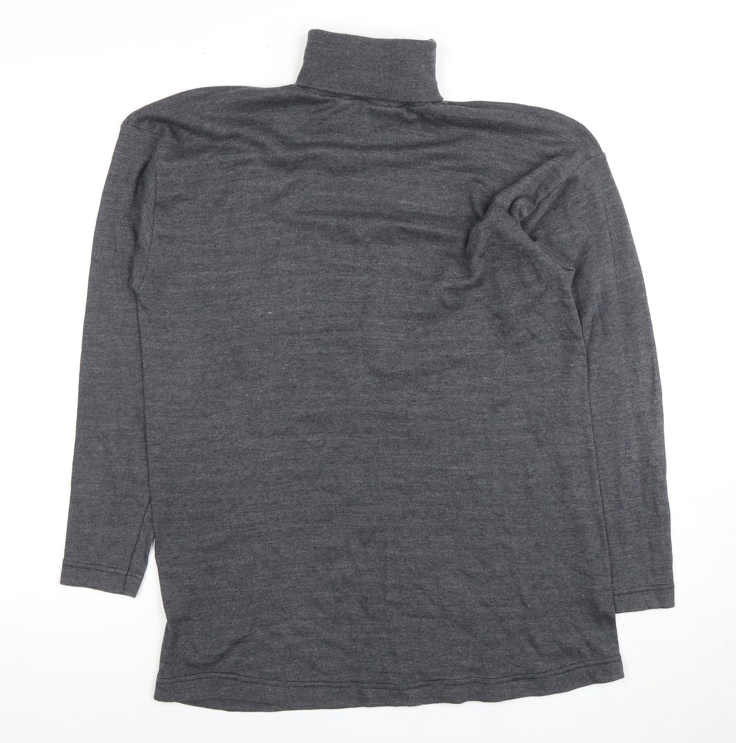 Fiction Women's Grey Roll Neck Jumper, M, Autumn/Winter