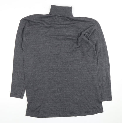 Fiction Women's Grey Roll Neck Jumper, M, Autumn/Winter