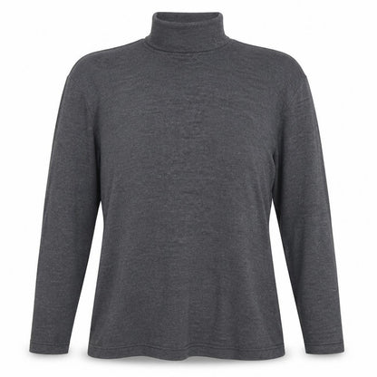 Fiction Women's Grey Roll Neck Jumper, M, Autumn/Winter