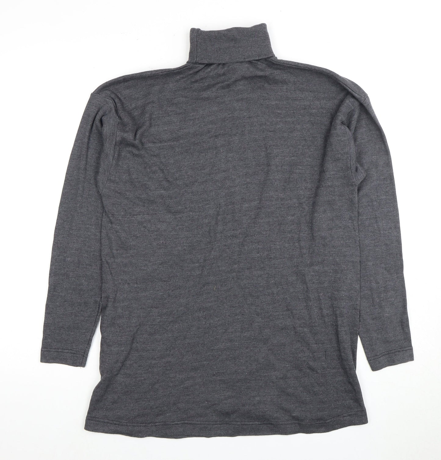 Fiction Women's Grey Roll Neck Jumper, M, Autumn/Winter