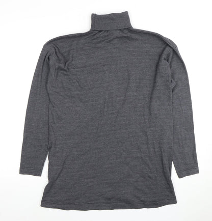 Fiction Women's Grey Roll Neck Jumper, M, Autumn/Winter