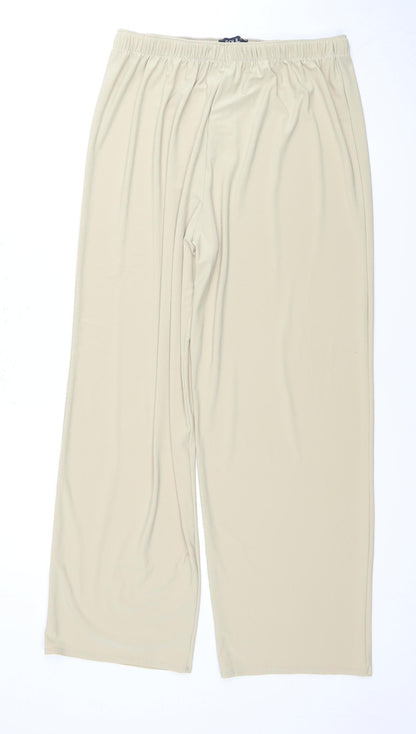 Soul Collection Women's Beige Wide-Leg Trousers XL