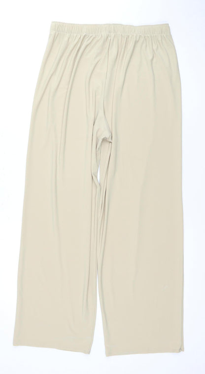 Soul Collection Women's Beige Wide-Leg Trousers XL
