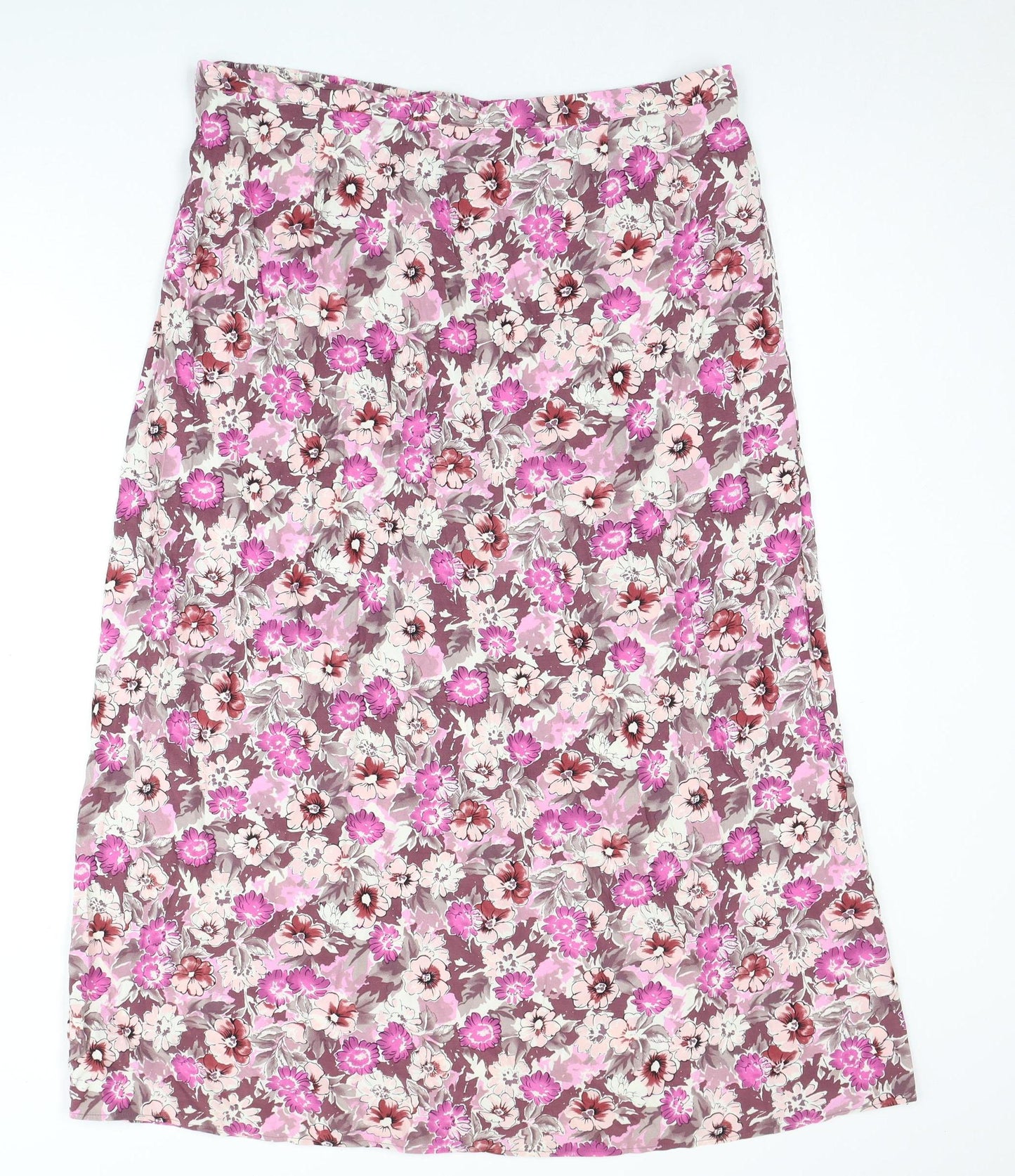 M&Co Women's Multicoloured Floral Skirt Size 20