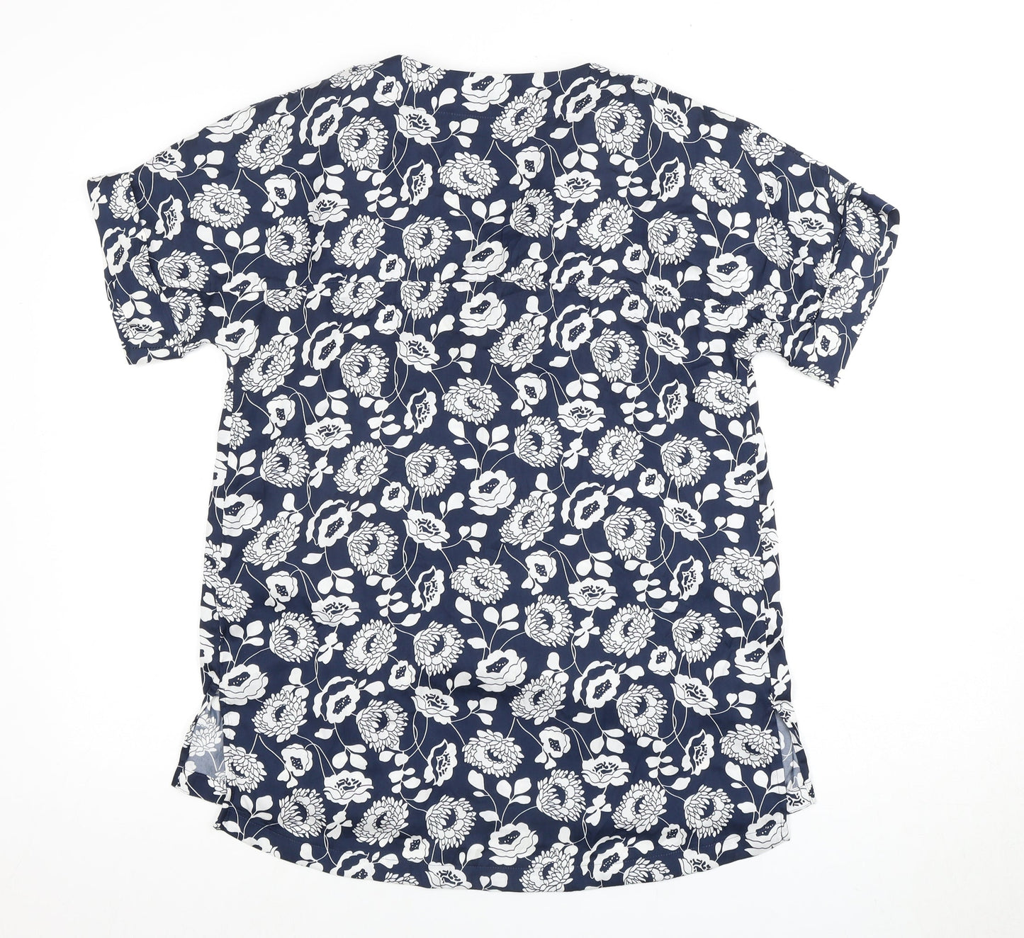 Womens UK Size 10 Marks and Spencer Blue Basic Blouse