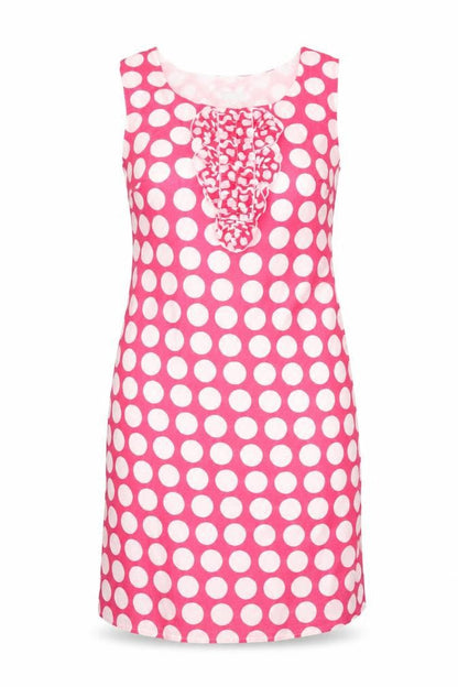 Per Una Women's Pink Polka Dot Dress Size 10 Long