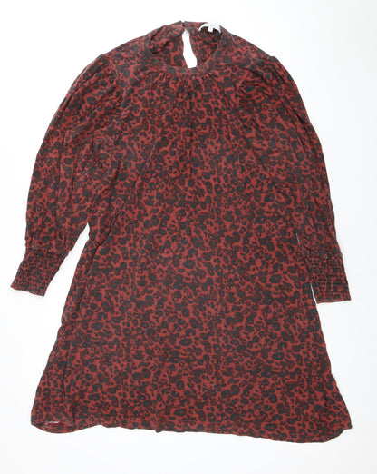 Next Women's Red Animal Print Dress Size 16