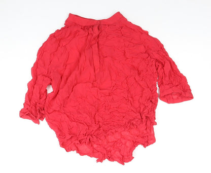 Next Women's Red Long Sleeve Blouse Size 18