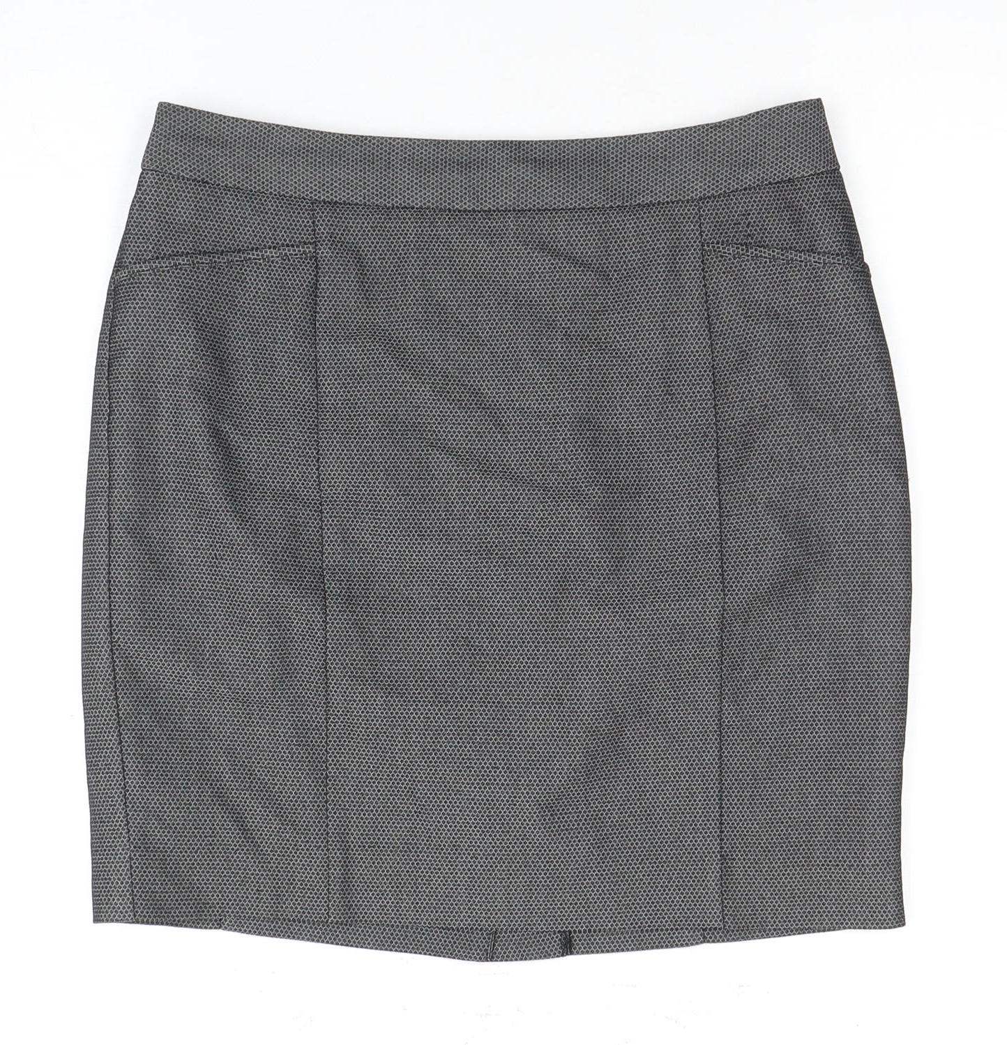 Next Women's Grey Pencil Skirt, Size 10, Workwear