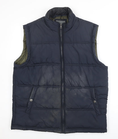 Mens UK Size L Marks and Spencer Blue Puffer Jacket