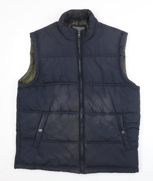Mens UK Size L Marks and Spencer Blue Puffer Jacket