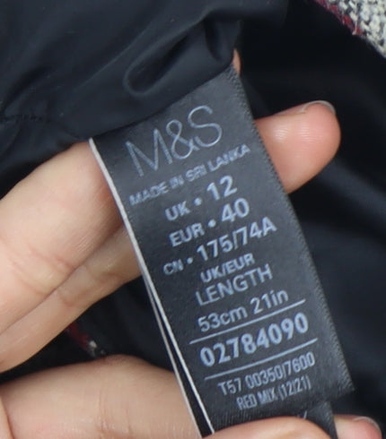 Marks and Spencer Women's Multi Geometric Pencil Skirt Size 12